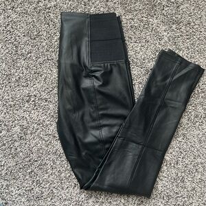 Ci Sono Black Faux Leather Pants